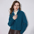 Cozy Turtleneck Button-Front Sweater