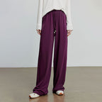 Wide-Leg Lyocell Cotton Pants