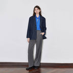 Oversize Faux-Denim Blazer