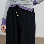 Wide-Leg Lyocell Cotton Pants