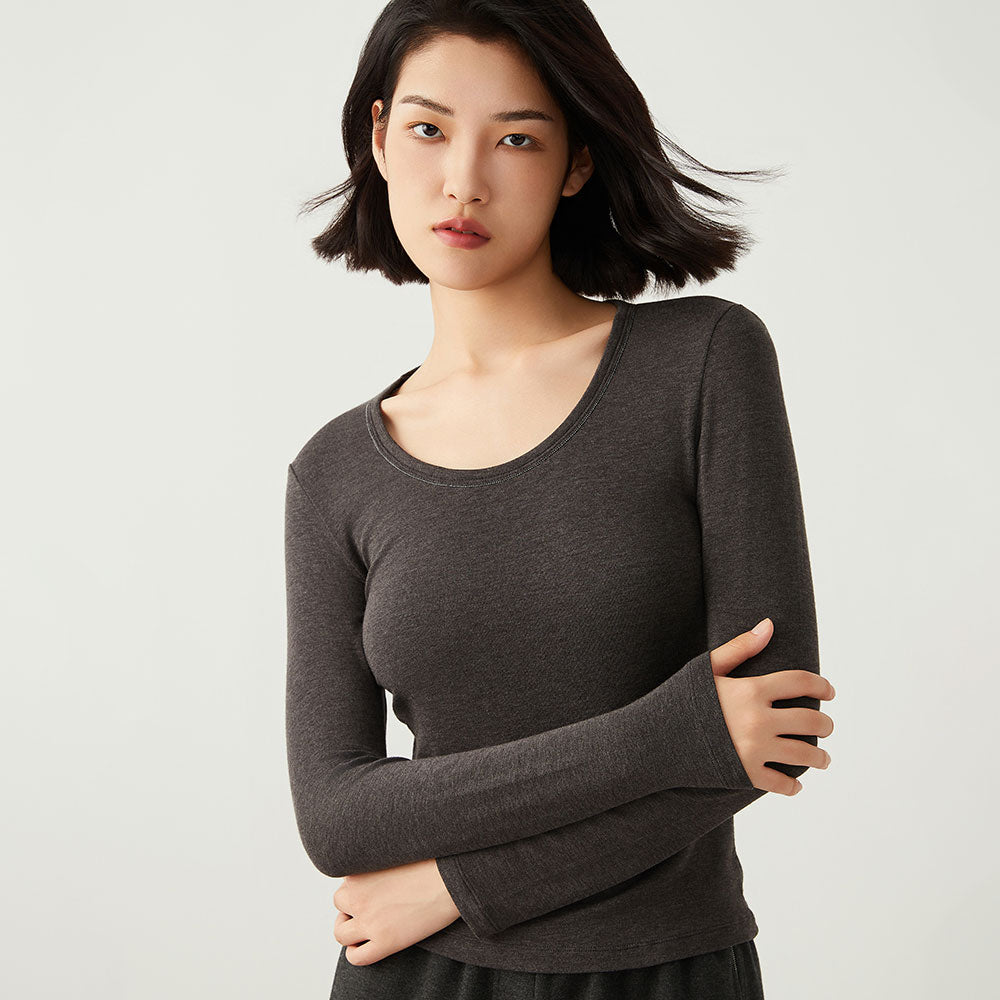 Luxury Stretch Long-Sleeve Tee