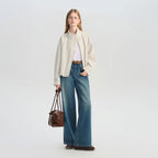 Cropped Stand-Collar Jacket