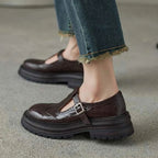 Retro Brogue Mary Jane Shoes