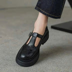 Retro Brogue Mary Jane Shoes