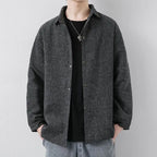 Loose Woolen Long-Sleeve Jacket