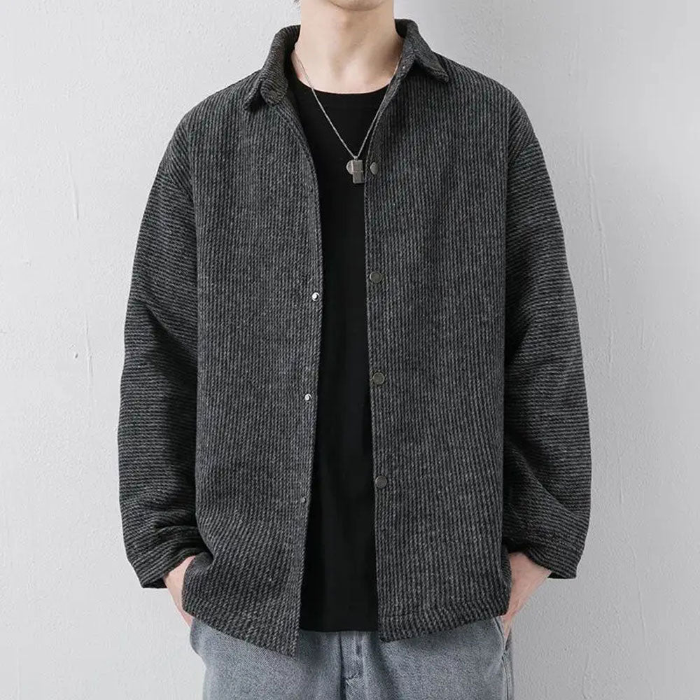 Loose Woolen Long-Sleeve Jacket