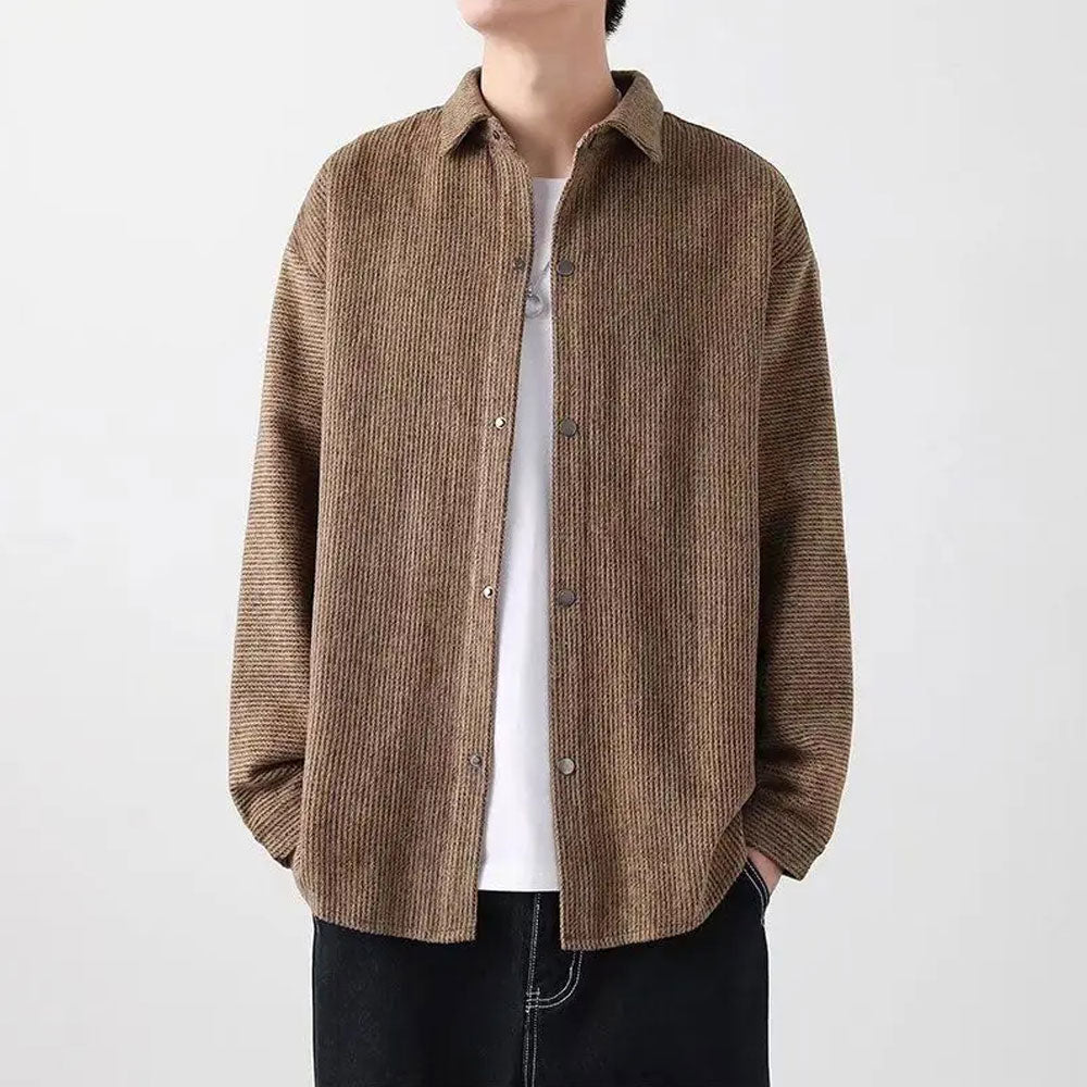 Loose Woolen Long-Sleeve Jacket