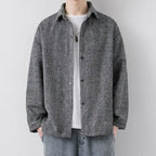 Loose Woolen Long-Sleeve Jacket