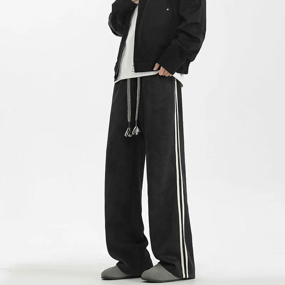 Loose Straight-Leg Casual Pants