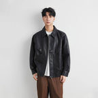 Classic PU Lapel Jacket