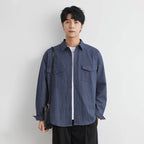 Retro Work Shirt Blouse