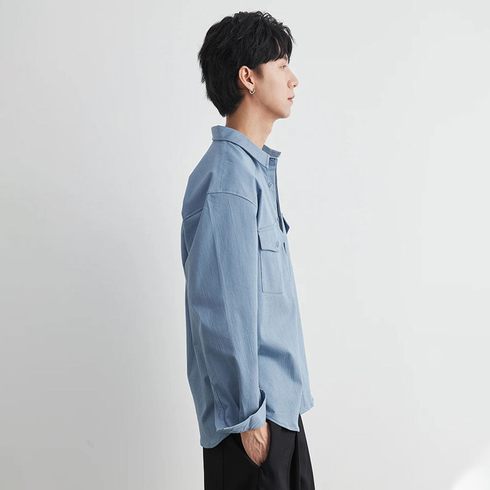 Retro Work Shirt Blouse