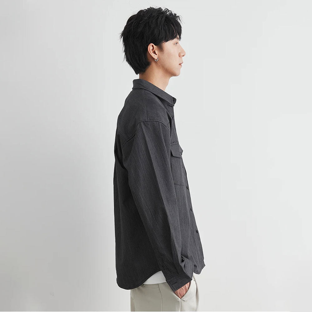 Retro Work Shirt Blouse