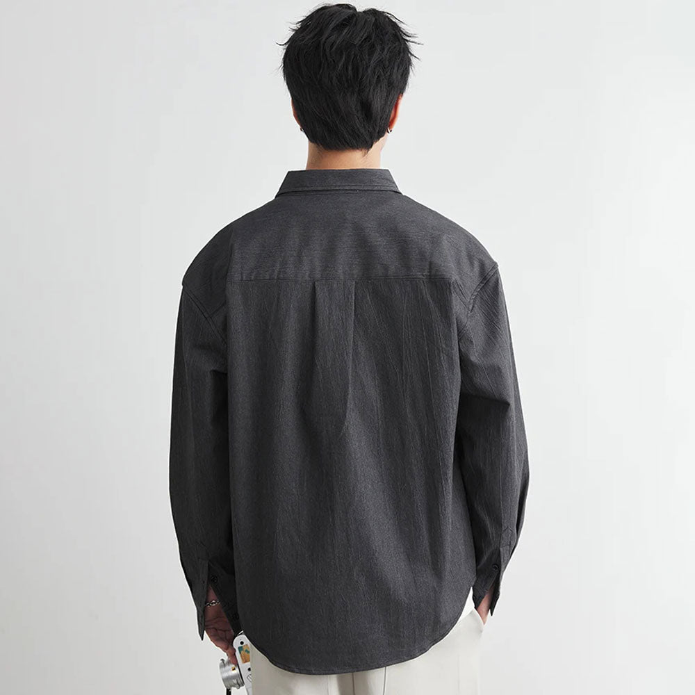 Retro Work Shirt Blouse