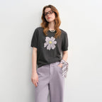 Floral Knit Short Sleeve Top